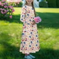thumbnail image 2 of DISNIMO Colorful Axolotl Kids Dress Long Sleeve Dresses for Girls 5-6 Dress for Kids Dresses with Pockets Kids Long Frocks for Kids Full Sleeve Swing Dress Midi Girls Long Sleeve, 2 of 7