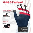 thumbnail image 3 of Exxact Sports Youth Batting Gloves with Arm Sleeve for Boys & Girls, Kids Baseball Batting Gloves for Softball, T-Ball (Youth S/M, Patriot), 3 of 7
