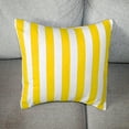 thumbnail image 3 of Cotton 1 Inch Stripe Decorative Throw Pillow/Sham Cushion Cover Yellow and White, 3 of 3