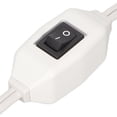 thumbnail image 4 of US Power Extension Cord with On Off Switch US AC 2 Prong Male Female Power Cable for 1‑15P Male to 1‑15R Female Plug White, 4 of 6