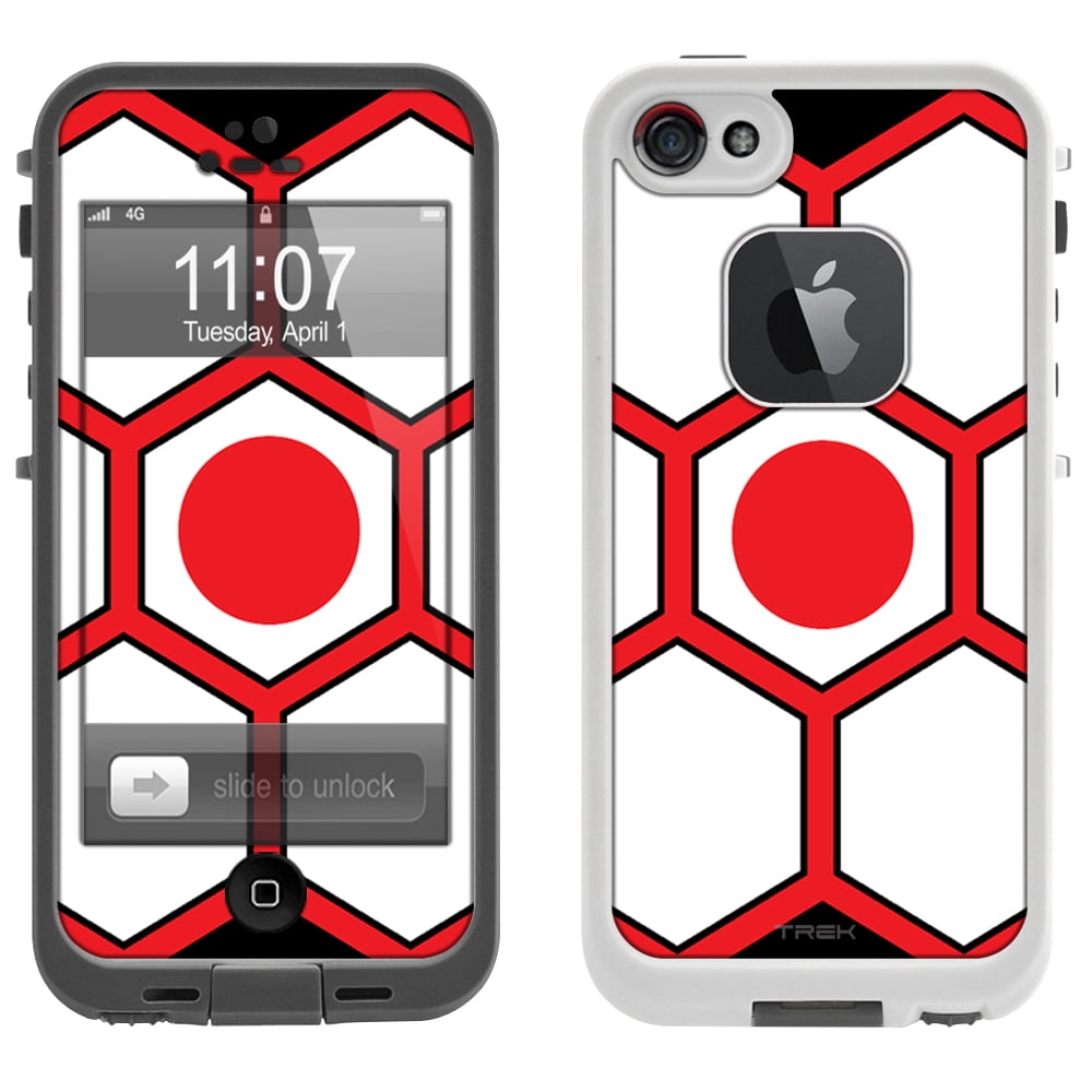 Skin Decal for LifeProof FRE Apple iPhone SE Case Soccer Ball Japan Flag by Trek Media Group