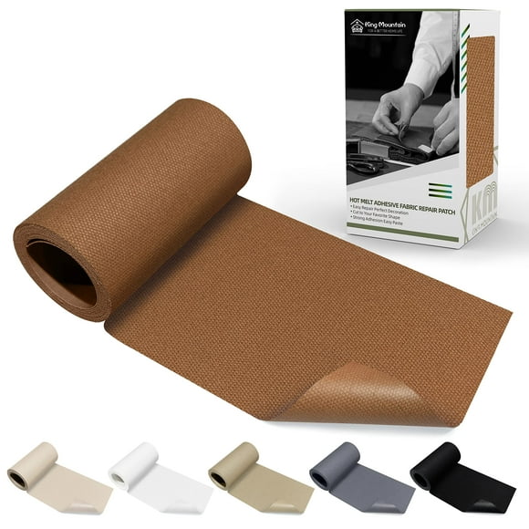 Parche de Lona para Planchar KING MOUNTAIN 7,5x152 cm Impermeable Marrón