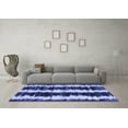 thumbnail image 3 of Ahgly Company Machine Washable Indoor Rectangle Abstract Blue Contemporary Area Rugs, 3' x 5', 3 of 4