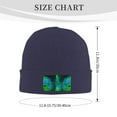 thumbnail image 3 of ZICANCN Water Flame Music Skull Print Knit Beanie Hat, Winter Cap Soft Warm Classic Hats for Men Women, Navy Blue, 3 of 8