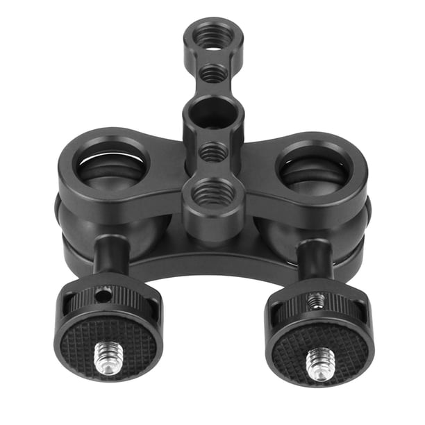 Adaptador de extensión de brazo CNC 360 degree con cabezal de bola doble para Negro