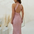 thumbnail image 4 of Fankiway Robe à Paillettes pour Femmes Robe Cocktail Formelle Scintillante pour Invité de Mariage Robes de Plage pour Femmes Grande Taille, 4 of 9