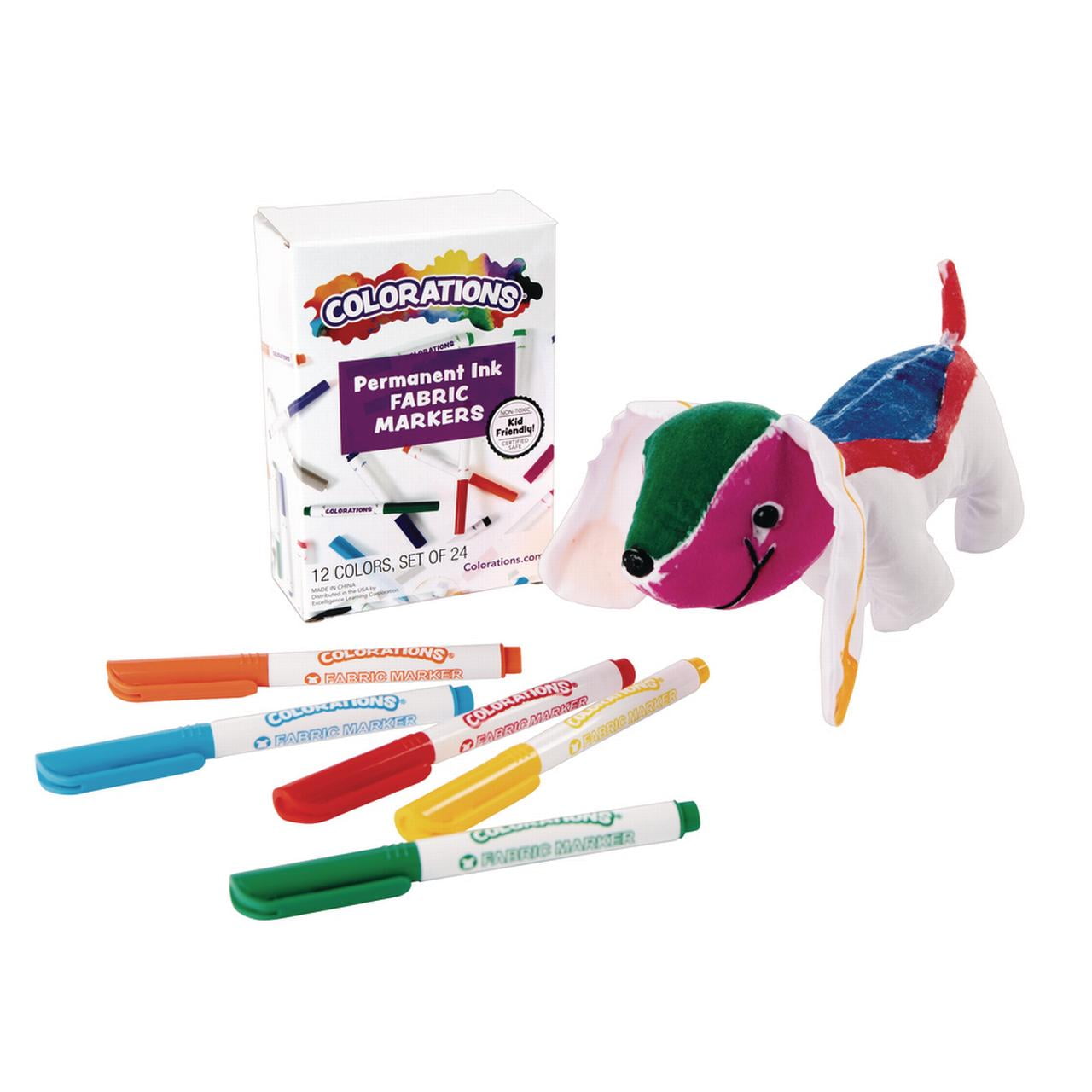 Colorations Fabric Markers Set of 24 (Item FABCLR)