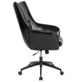 thumbnail image 2 of Barcelona Home and Office Upholstered High Back Chair in Black Leather, 2 of 4