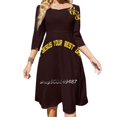 thumbnail image 1 of Dale a Jesús lo mejor de ti Vestido de baile con escote cuadrado Nuevo vestido elegante de talla grande para mujer Vestido ajustado a la cintura, 1 of 6