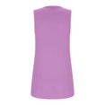 thumbnail image 4 of MESSUEN Sleeveless Tank Tops Loose Tank Tops Square Neckline Raglan Square Collar Tank Vintage Print Graphic Tee Ruched Loose Flowy Shirt Casual Tank Tops Summer Blouses for Women Purple M, 4 of 5