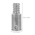 thumbnail image 2 of OFFIGAM 2pcs Extension Pole Adapter Silver Aluminum Alloy for Professionals Broom Handle Use, 2 of 8