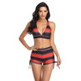 thumbnail image 1 of WREESH Women'S Aplit Body Open Back Bikini Swimsuit Gradient Multicolor Hot Spring Swimsuit, 1 of 9