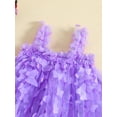 thumbnail image 3 of Bagilaanoe Toddler Baby Girl Party Dress 3D Butterfly Sleeveless A-line Princess Dresses 6M 12M 18M 24M 3T 4T Kids Casual Swing Sundress, 3 of 8