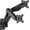 Dual Arms, variant on monTEK Single Monitor Wall Mount for 17"–32" Screens, Full Motion Adjustable Spring Arm, Holds 19.8 lb, Wall Monitor Mount with VESA 75/100mm, Black