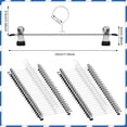 thumbnail image 2 of Topekada 50 Pack Pants Hangers Space Saving, 9-11 Inch Non Slip Stainless Steel Metal Pants Hanger with Clips, Clothes Hangers for Shorts, Skirt, Bottoms, Jeans, 2 of 7