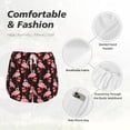 thumbnail image 6 of Lsque New Year Flamingo Printed Women's Running Shorts with Liner Pockets,Elastic Quick Dry Workout Athletic Gym Yoga Shorts,Womens High Waist Shorts-XX-Large, 6 of 9
