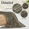thumbnail image 3 of Sage Green Floral Throw Pillow Covers, Ethnic Tribe Abstract Art Flowers Soft Breathable Pillow Cases with Invisible Zipper for Sleeping, Toddler Pillowcases for Couch Bed Sofa Chair 12x20 Inches, 3 of 9