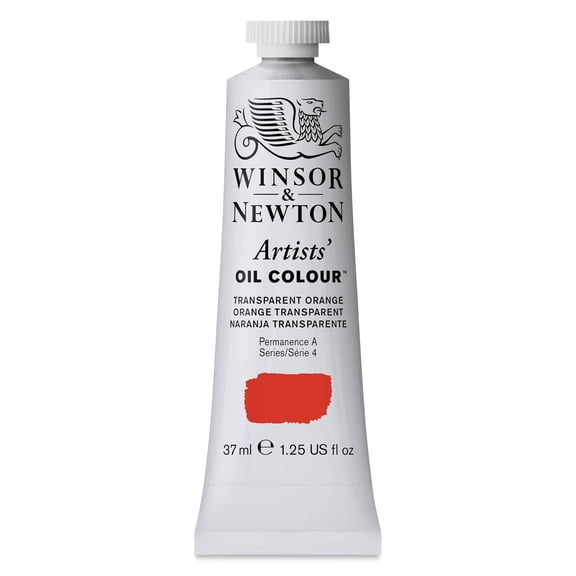 Winsor & Newton Artists Oil Colors, 37ml Tube, Transparent Orange