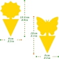 thumbnail image 3 of ACDANC Fruit Fly Trap,Fungal Mosquito and Gnat Trap,Yellow Sticky Insect Trap,36 Sets, 3 of 8
