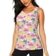 thumbnail image 1 of Fotbe Dinosaur Blusas Sin Mangas para Mujer – Estilo Casual, Corte Suelto, Slim-Fit, Cuello Redondo Deportivo, Tops de Verano para Gimnasio y Yoga-Small, 1 of 7