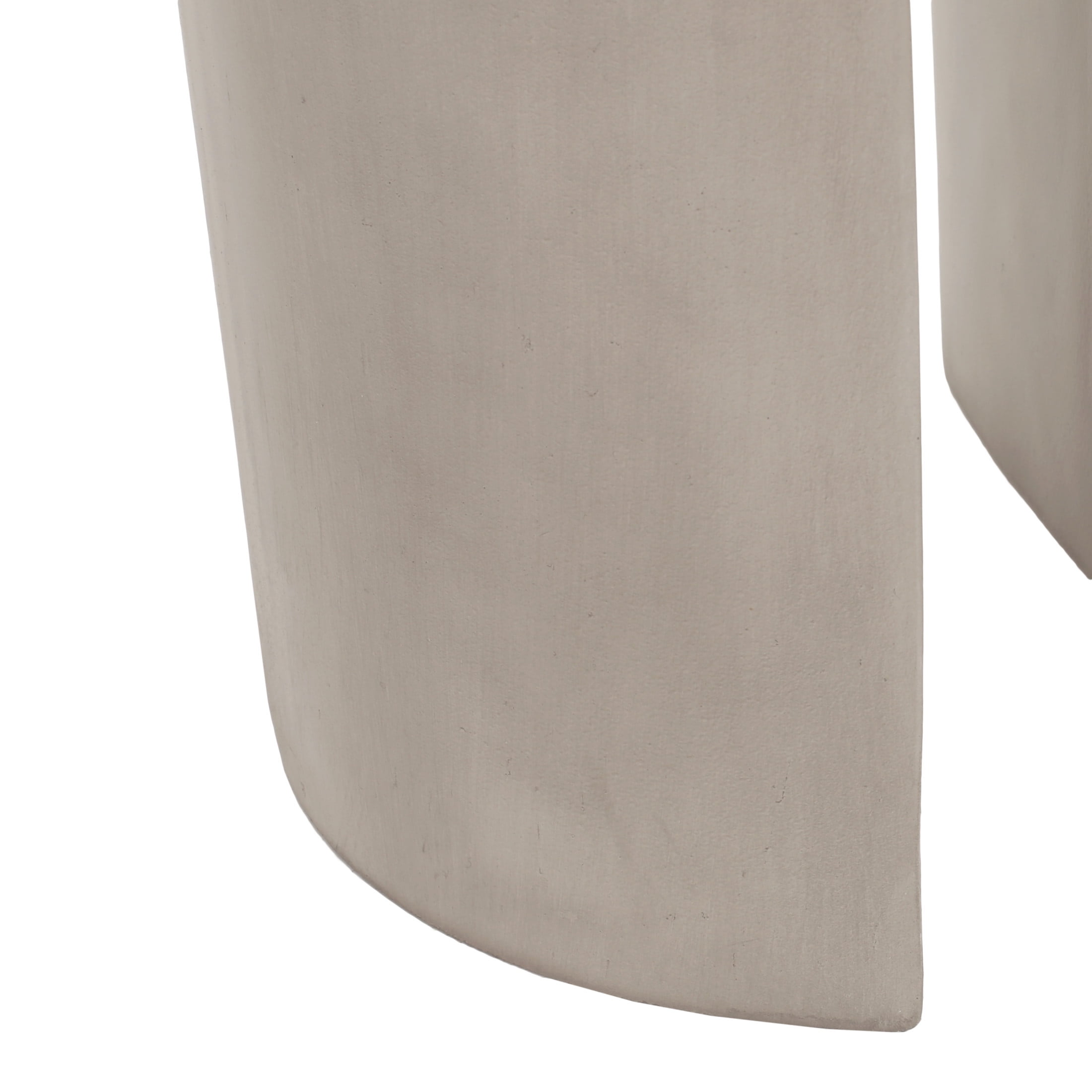 Stylish Round U-Shaped Concrete Side Table