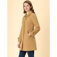 thumbnail image 4 of INSPIRE CHIC Manteaux Caban Trench d'Hiver pour Femmes à Col Peter Pan, 4 of 7