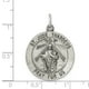 Sterling Silver Saint Jude Thaddeus Médaille QC3601 (30mm x 22mm) – image 2 sur 2