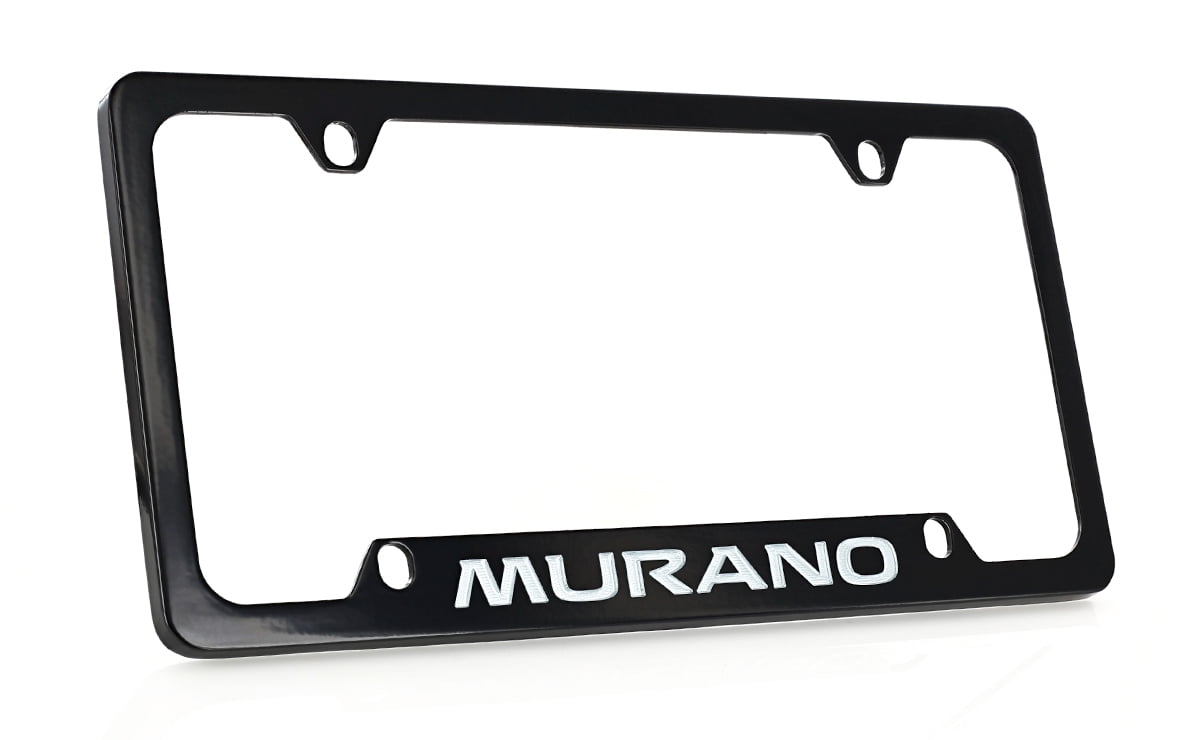 Nissan Murano Black Metal License Plate Frame Holder