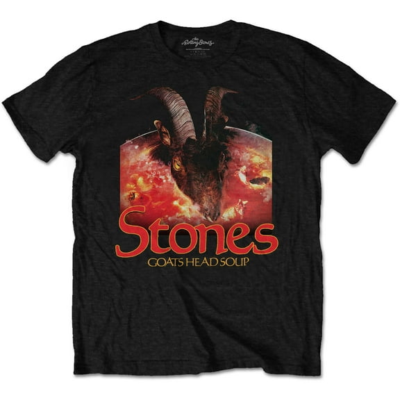 The Rolling Stones Unisex T-Shirt Goats Head Soup with Logo (Small)