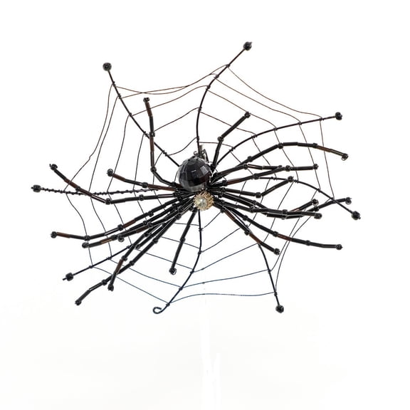 Katherine's Collection Black Spider Web Clip-On - Krooked Kingdoom Collection