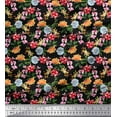 thumbnail image 1 of Soimoi Cotton Duck Fabric Leaves,Peony & Magnolia Floral Decor Fabric Printed Yard 42 Inch Wide, 1 of 1