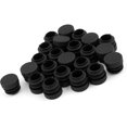 thumbnail image 5 of Uxcell 24 Piezas Tapones de Fin de Plástico Negro para Tubos Inserciones de 19mm Diámetro, 5 of 5
