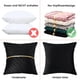 thumbnail image 4 of Funda de cojín negra de 45 x 45 cm, cojín decorativo para sofá, cojín suave para sofá, funda de cojín decorativa, fundas de cojín con cremallera oculta para salón, dormitorio, juego de 2, 4 of 5