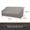 thumbnail image 3 of Modern Leisure Garrison Patio Loveseat Cover, Waterproof, 82.5"L x 38"W x 38.25"H, 2-Pack, Granite Gray, 3 of 15