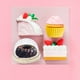 thumbnail image 2 of EeaseMX 50 cajas desechables para pastel de luna, redondas, para regalo de comida (fondo dorado), 2 of 7