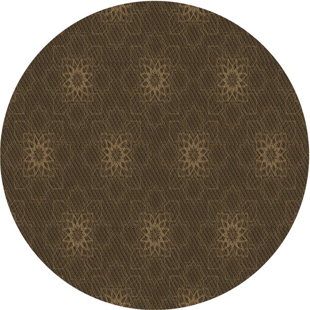 Ahgly Company Tapis d'Intérieur Lavables en Machine, Ronds, Transitionnels, Brun Rouge, Ronds de 6 Pi