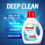 Persil Laundry Detergent Liquid, Free and Sensitive, Unscented and Hypoallergenic for Sensitive Skin, 100 Fluid Ounces, 64 Loads