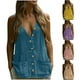 thumbnail image 1 of Camisas para mujer,Camiseta holgada con cuello en V para mujer, blusa informal de manga larga, mezcla de algodón y lino, largo regular para uso diario, sopatenor, 1 of 8