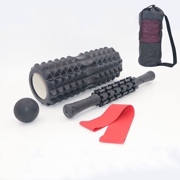 Foam roller for muscle relaxation, yoga bar, exercise roller, roller for legs, Langya massage set