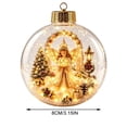 thumbnail image 4 of WDOBM Christmas Decorations, 6 PCS Glowing Christmas Story Ornament, Light-Up Christmas Story Ornament Warm LED Mini Scene Decor, Winter Holiday Gift Favor, 4 of 9