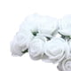 thumbnail image 2 of Yuarrent 12 Uds. De flores artificiales de rosas de espuma, decoración para el hogar, boda, coche, DIY para novia Kits de decoración para fiestas blanco, 2 of 6