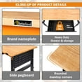 thumbnail image 2 of Tolead 60" Heavy-Duty Adjustable Workbench, Rubber Wood Shop Table, Workstation, 2 of 8
