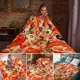 thumbnail image 2 of Manta de franela suave con forma de pizza realista, divertida y creativa, para cama, manta de comida, colcha, manta novedosa, regalo para niños y adultos, 2 of 5