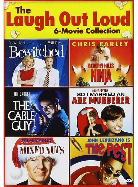 The Laugh Out Loud 6-Movie Collection: Bewitched (2005) / Beverly Hills Ninja / The Cable Guy / So I Married An Axe Murderer / Mixed Nuts / The Pest (DVD)