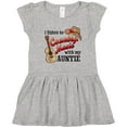 thumbnail image 3 of Inktastic I Listen to Country Music with my Auntie Guitar and Hat Girls Toddler Dress, 3 of 5