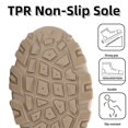thumbnail image 4 of Mens Snow Boots Fashion Outdoor Winter Warm Lace-up Waterproof Boots TPR Non-Slip Sole Walking Casual Hiking Campaigns Boots Brown 9 US, 4 of 7