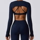 thumbnail image 2 of Camisola deportiva para Yoga, chal de manga larga, Top para Yoga, Fitness, Yop, gimnasio, Push Up, Top de entrenamiento, bata deportiva para correr, 2 of 5