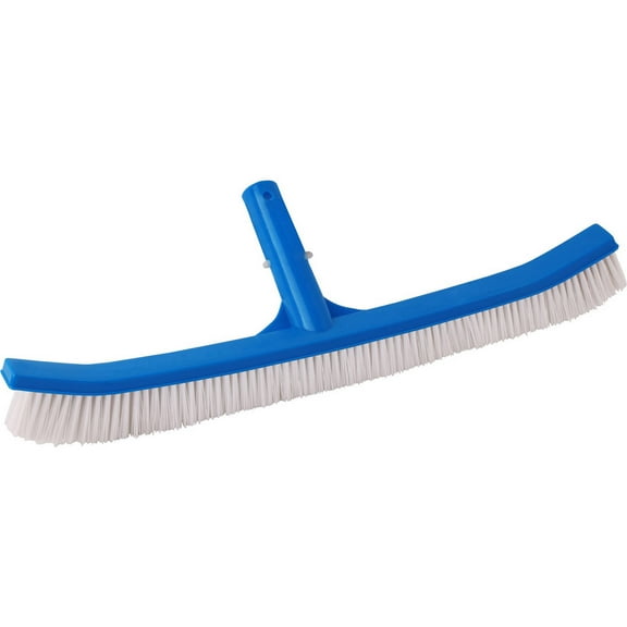 SmartClear 18" Plastic Wall Brush for Cleaning Swimming Pools, Blue