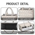 thumbnail image 4 of Large Capacity Tote Bag,Beige Christmas Tree Pattern Handbag Fashion Luxury Tote Bag,15.7"x13"x 5.1" Inches,Laptop Compatible, 4 of 6