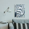 thumbnail image 2 of Stupell Industries Blue Zebra Stripe Portrait Zoo Animal Face Canvas Wall Art Design by Victoria Borges, 2 of 6